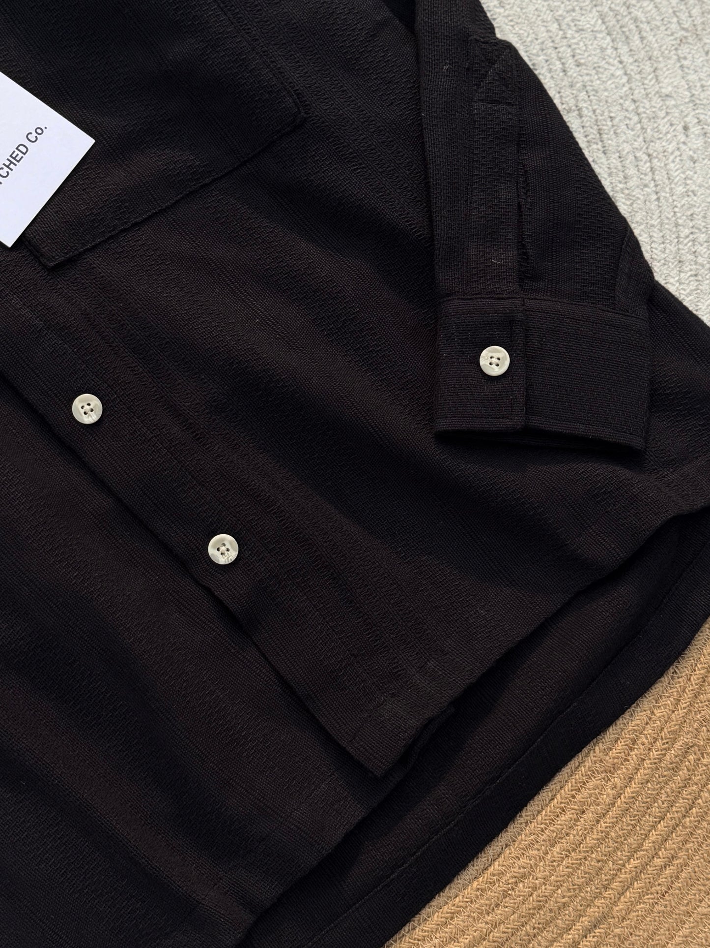 Fancy Black Boxy Shirt