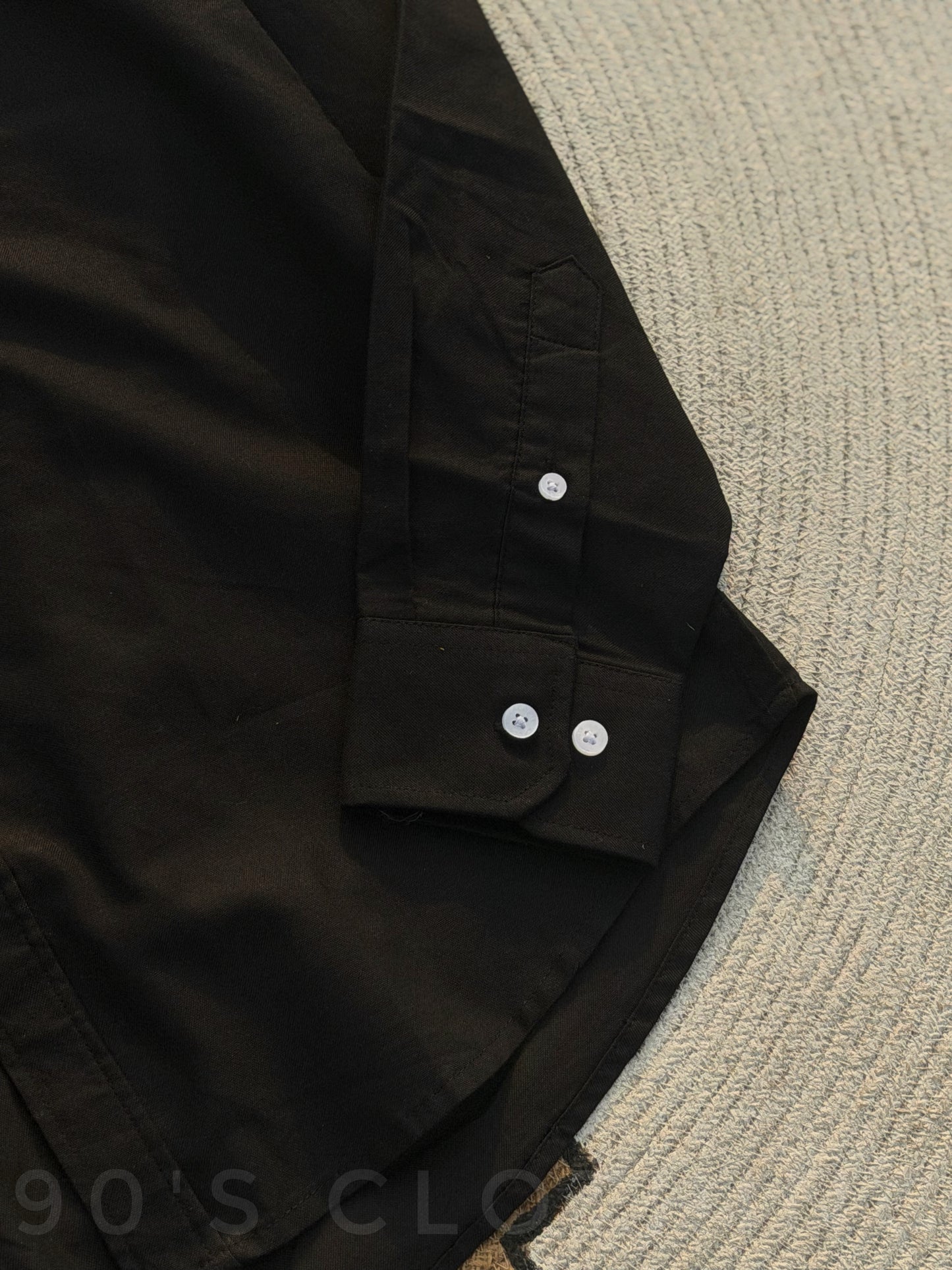 LACOSTE Black Full sleeve shirt.