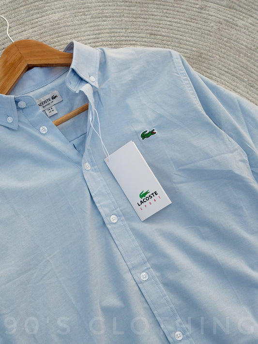 LACOSTE Sky Blue Full sleeve shirt