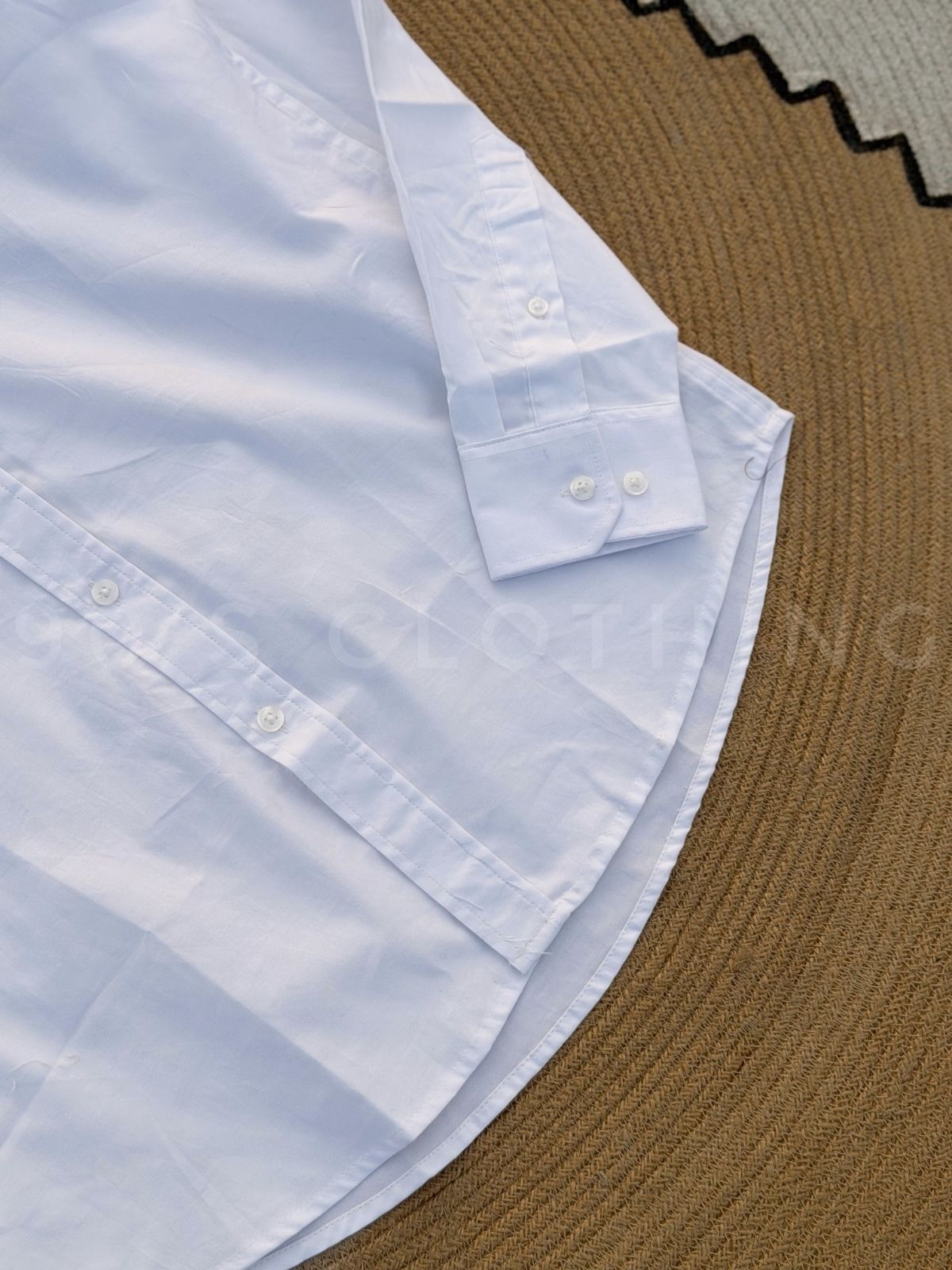 LACOSTE White Full sleeve shirt.