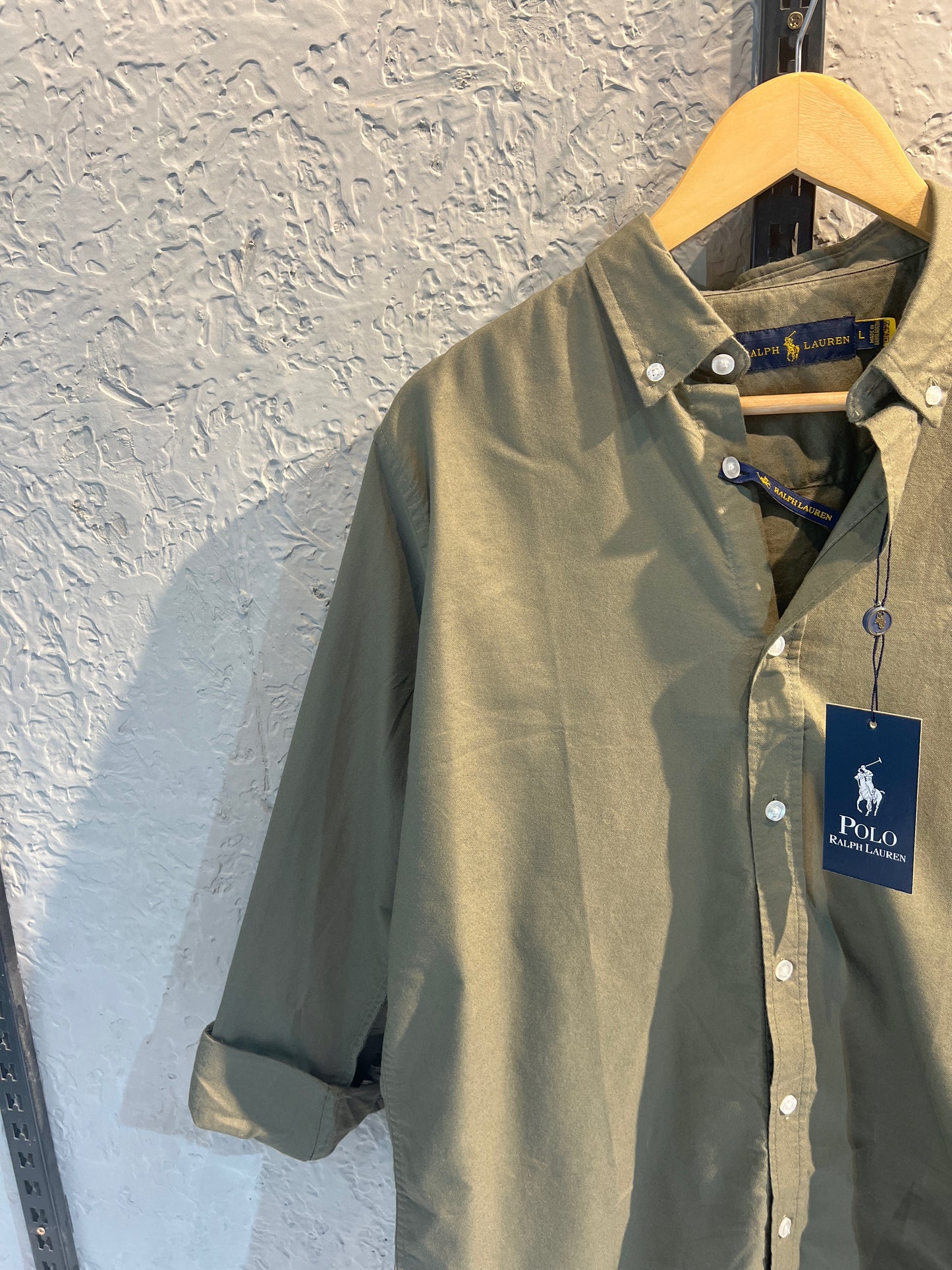Ralph Lauren Olive Solid Oxford Shirt