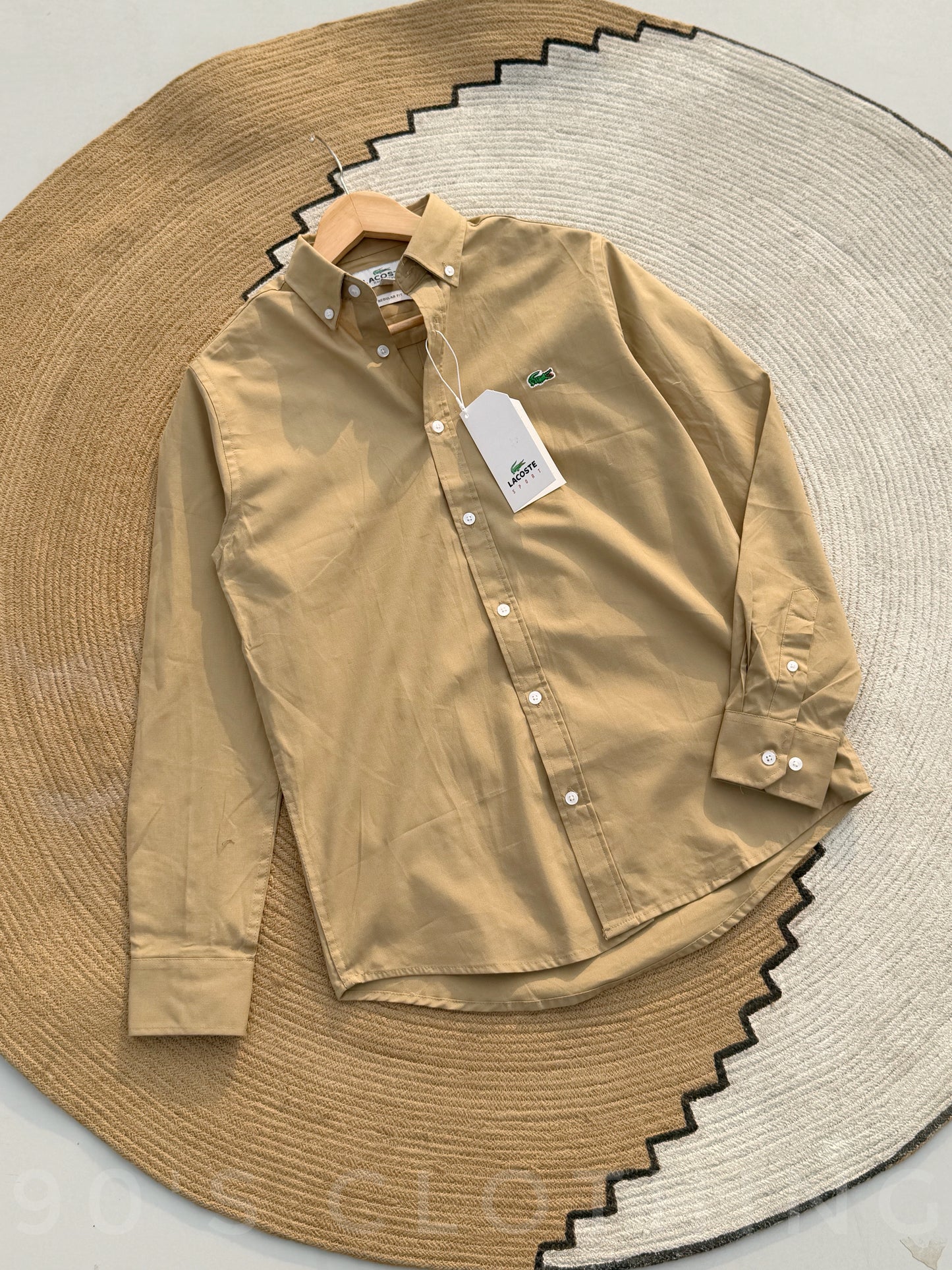 LACOSTE Beige Full sleeve shirt