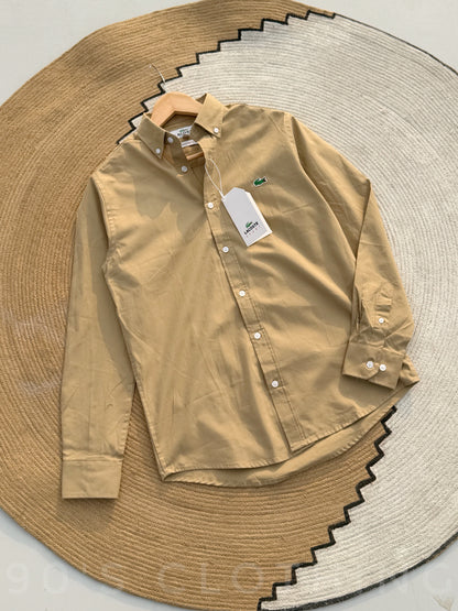 LACOSTE Beige Full sleeve shirt