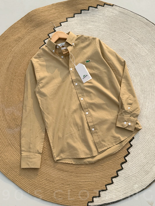 LACOSTE Beige Full sleeve shirt