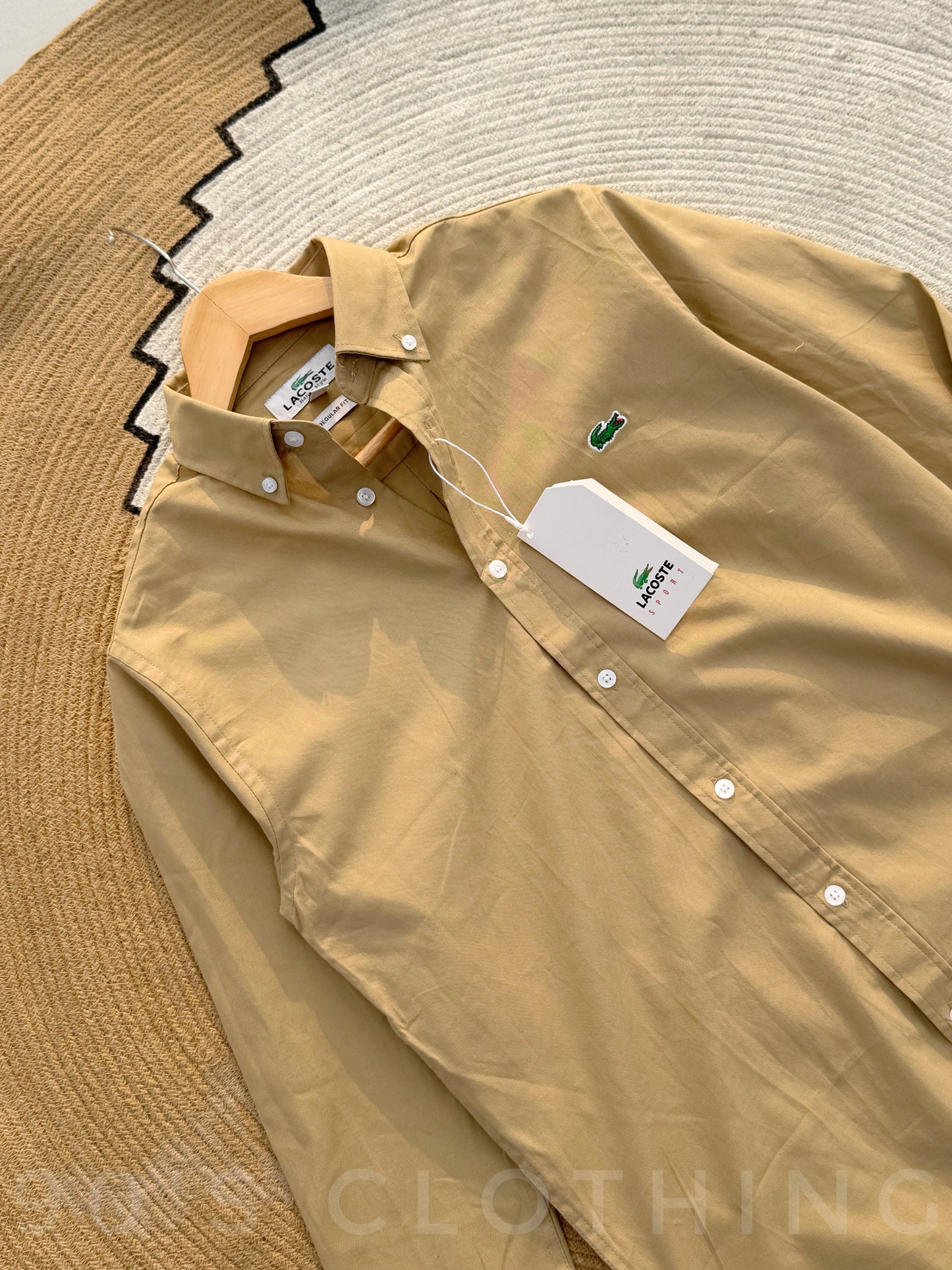 LACOSTE Beige Full sleeve shirt