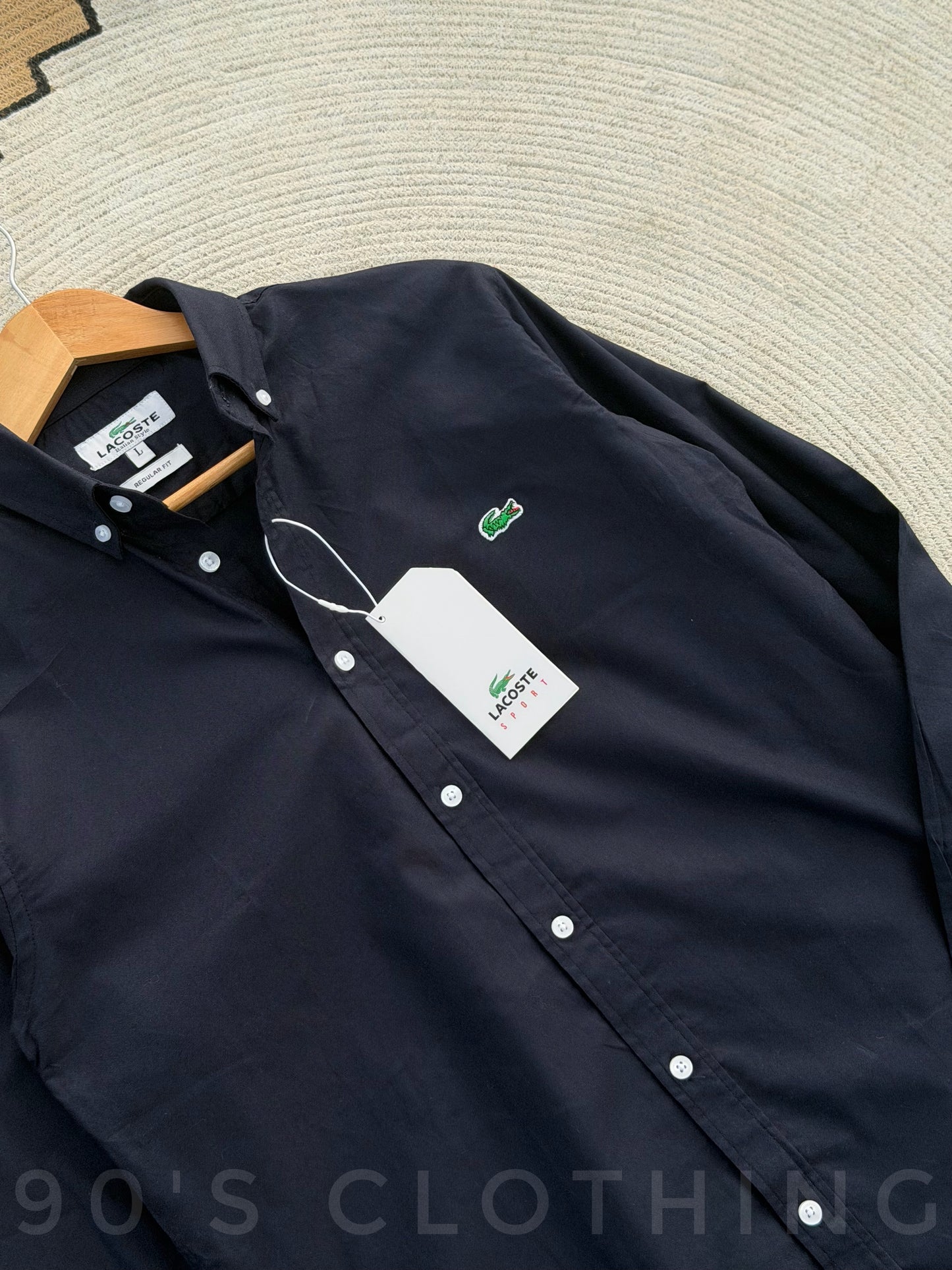 LACOSTE Navy blue Full sleeve shirt.