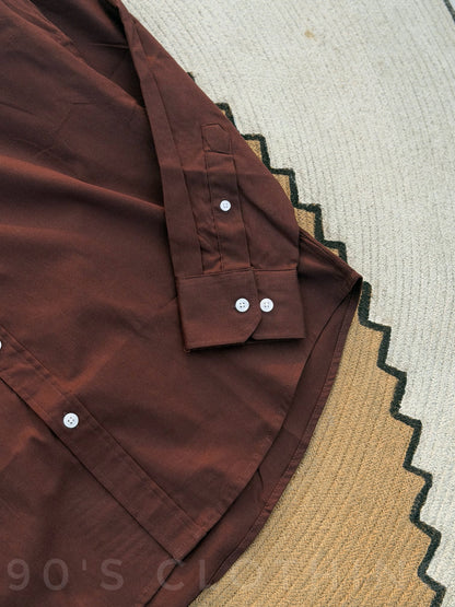 LACOSTE Espresso Full sleeve shirt.