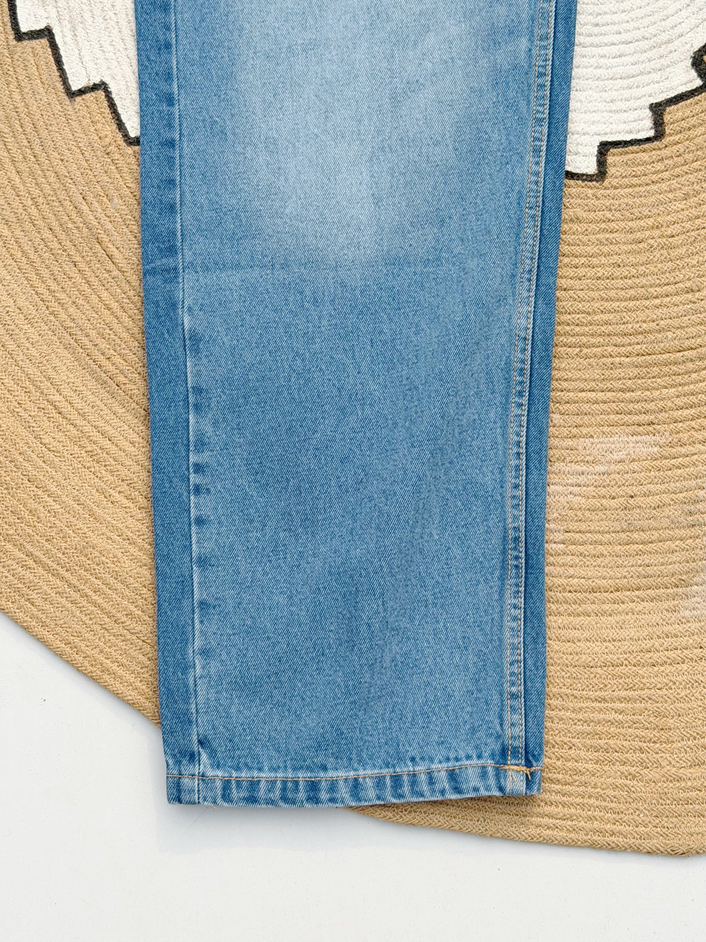 Baggy-Fit Mid Blue Denim Pant