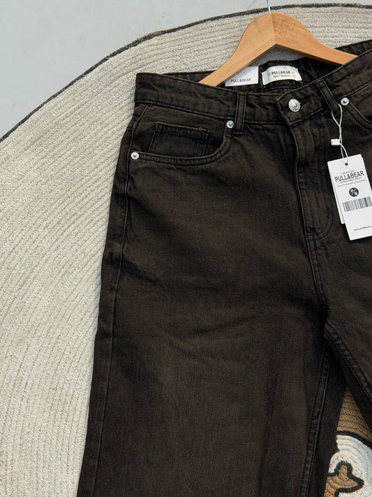 Baggy-Fit Washed Graphite Denim Pant