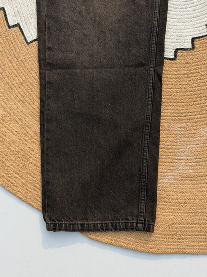 Baggy-Fit Washed Graphite Denim Pant