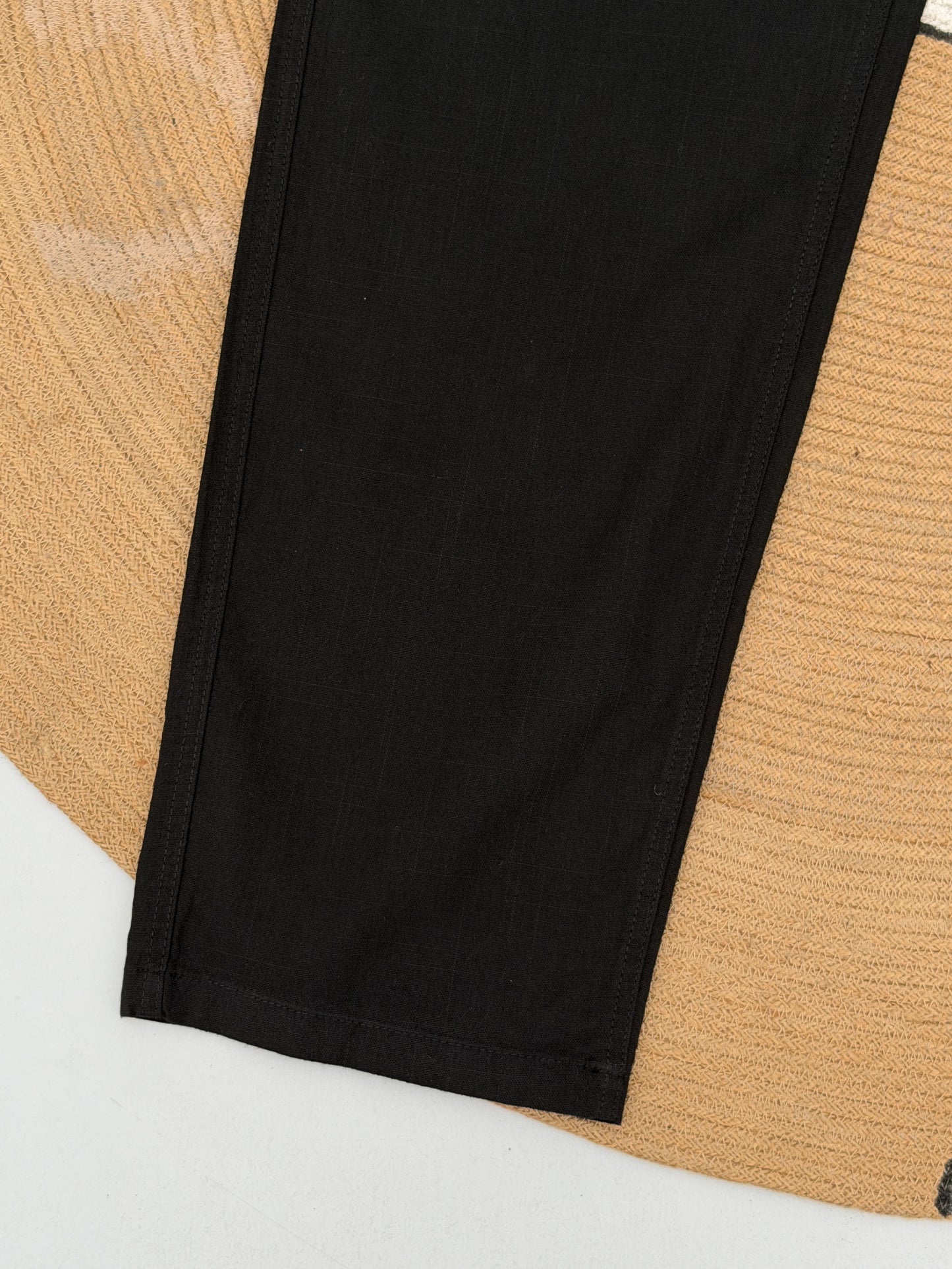 Baggy Black Linen Pants