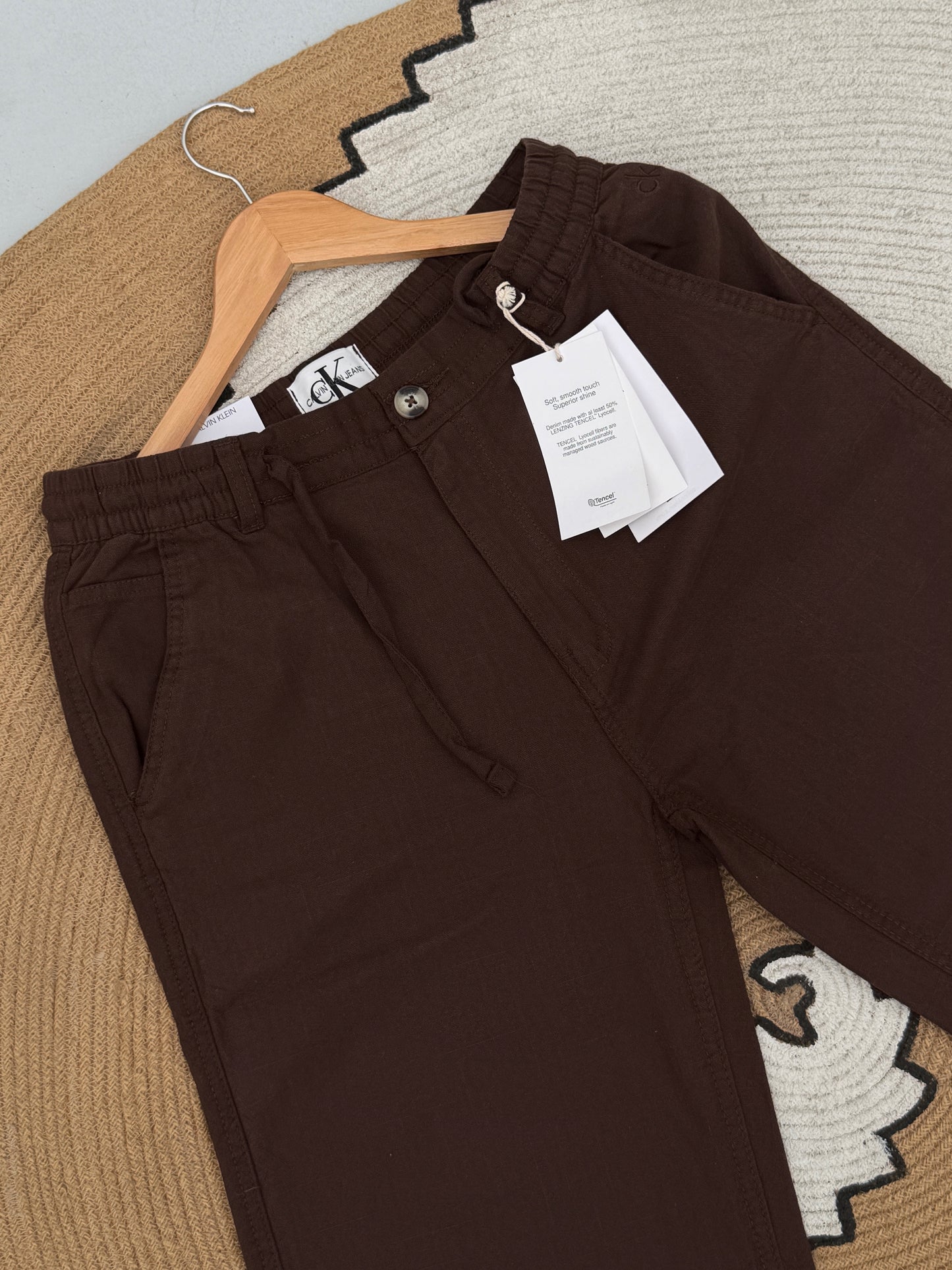 Baggy Coffee Linen Pants
