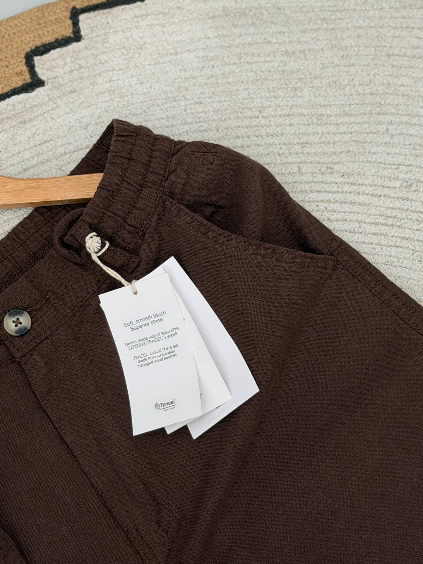 Baggy Coffee Linen Pants