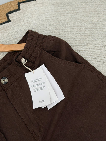 Baggy Coffee Linen Pants