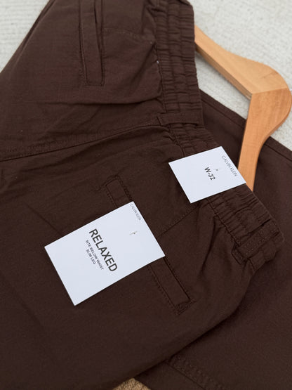 Baggy Coffee Linen Pants